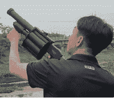 6 shot tear gas launcher