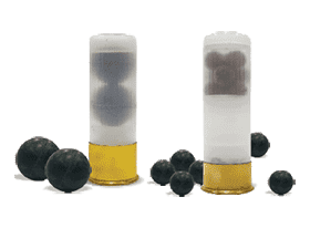 12 Gauge Cartridges rubber ball and 12 gauge cartridge lead ball