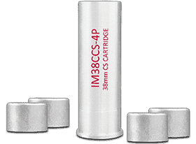 CS CARTRIDGES tear gas shell 38 mm and 40 mm