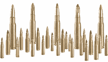  9 mm cartridges 12.7 X 99 mm cartridges 7.62 X 51 mm, 7.62 X 54 caliber Fuzes for mortar & artillery ammunition, grenade cat. 40mm high velocity, Gun primer