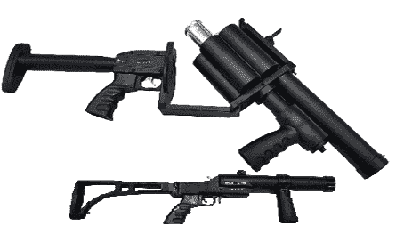 38/40 mm tear gas shell anti riot launcher with single, triple, 6 shot and 15/32 barrel car mounted launcher anesthetic launcher fire extinguisher launcher
